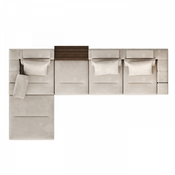 Sofa with 3 Seats + Chaise